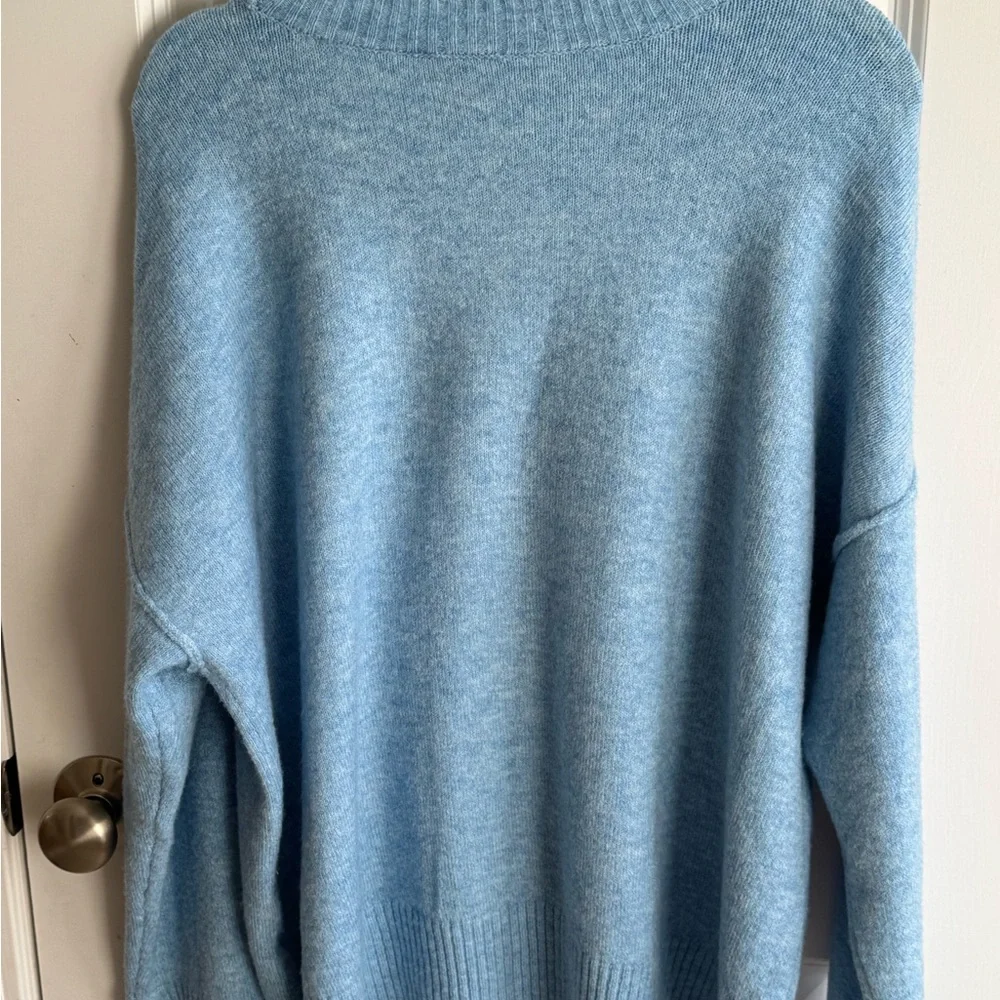 Vince Camuto Light Blue Women's Crew Neck Sweater - Picture 4 of 7